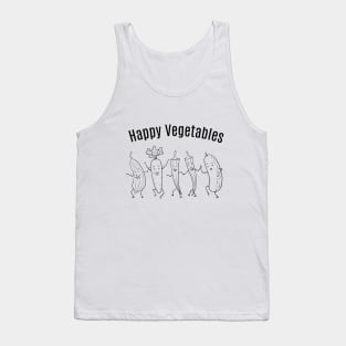 Happy Cute Vegetables Tank Top